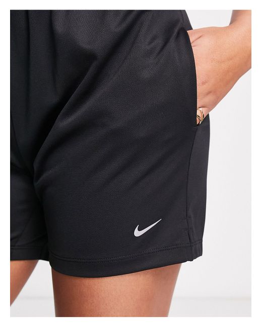 Nike White Attack Dri Fit 5 Inch Shorts