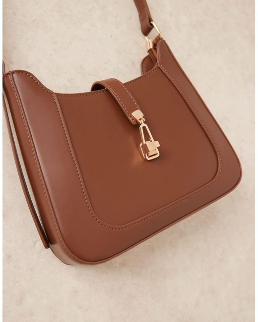 Sac porté épaule avec fermoir doré - foncé Glamorous en coloris Blue
