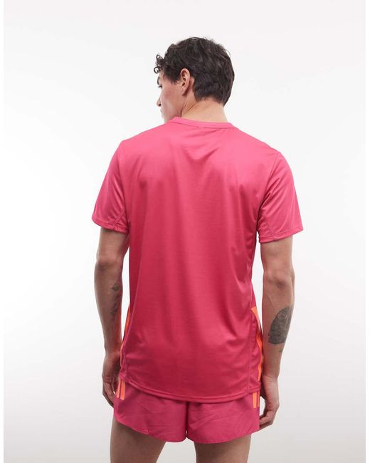 Adidas Originals Red Adidas Running Adizero Split Shorts for men