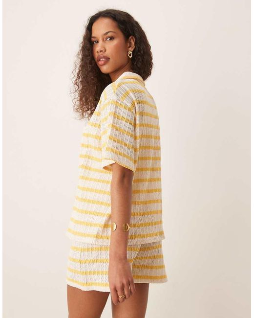 ASOS Aansluitend Overhemd Met Zakdetail in het Natural
