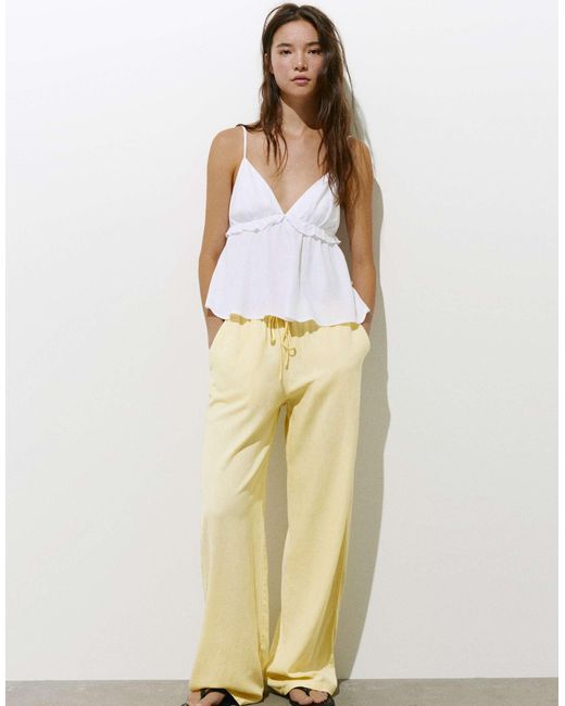 Pantalon Pull&Bear en coloris White
