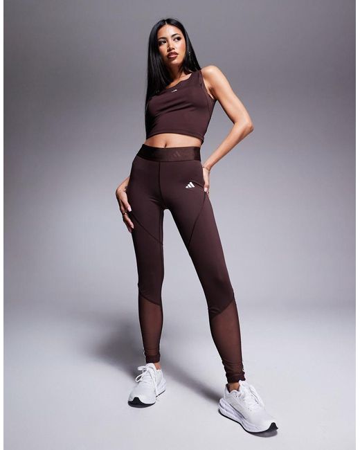 Adidas Originals Brown Adidas Training Hyperglam leggings