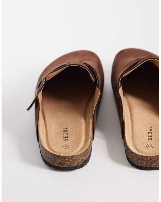 SEQWL Brown Soda Clogs for men