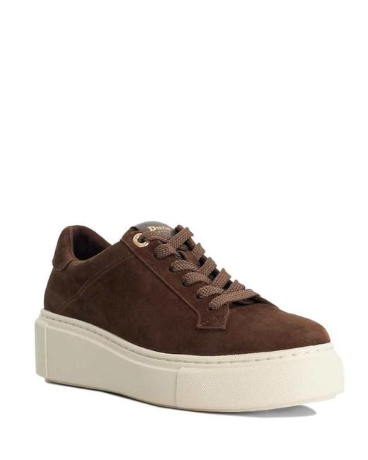 Dune Brown Evienne Trainers