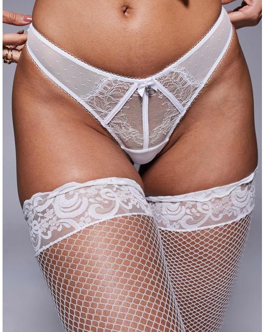 Boux Avenue Pink – catalina – tanga aus spitze