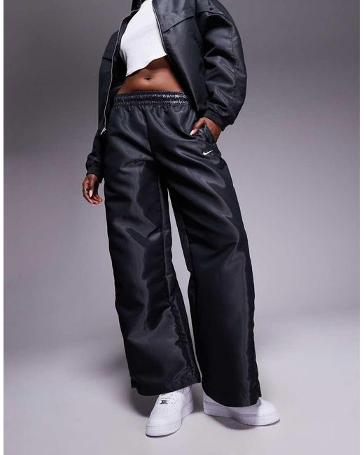 Nike Black Windrunner Liquid Shine Track Pant