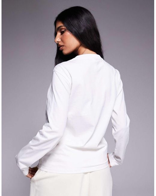 Adidas Originals White Essentials Long Sleeve T-shirt