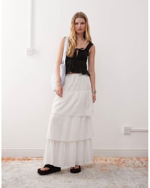 Reclaimed (vintage) Natural Gathered Tie Front Top