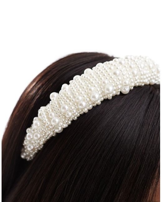 ASOS Natural Bridal Padded Headband
