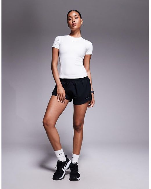 Nike Gray Nike One Training Fitted T-shirt