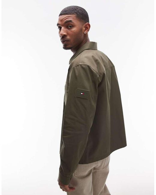 Tommy Hilfiger Overhemdjack in het Green voor heren