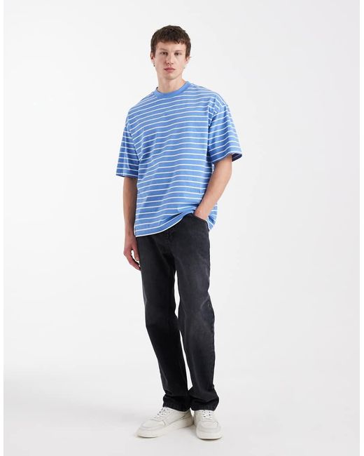 ASOS Blue Oversized T-Shirt for men