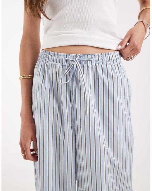 ONLY Blue Wide Leg Trousers