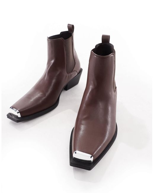 ASOS – chelsea-stiefel in Blue für Herren