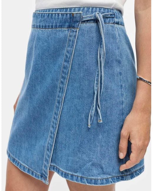 Object Blue Wrap Skirt