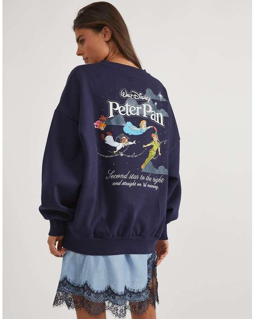 Skinnydip London Blue Disney Peter Pan Star Sweatshirt