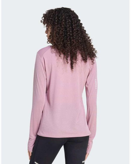 Adidas Originals Pink Terrex Xperior Climacool+ Long Sleeve T-shirt