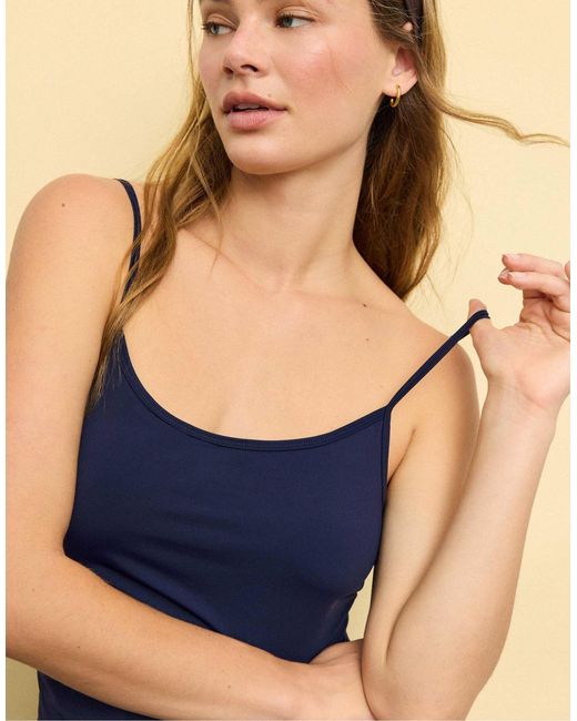 Stradivarius Blue – basic-tanktop