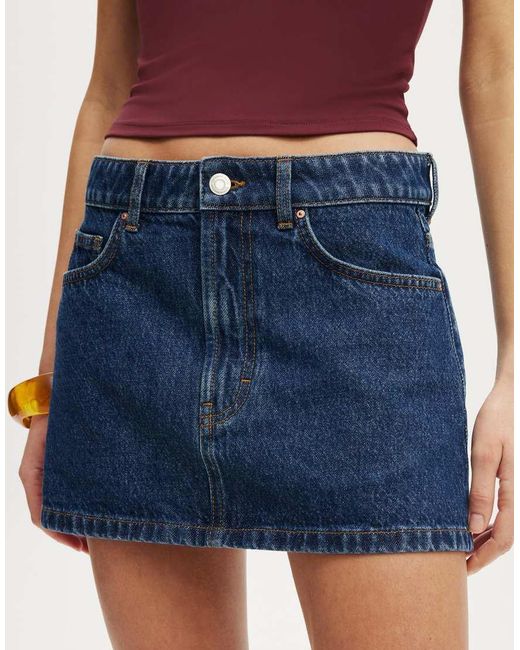 Cotton On Blue Original Denim Mini Skirt