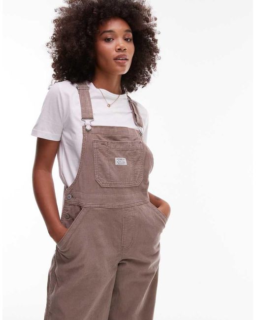 Levi's Brown Xl Overall Corduroy Dungarees