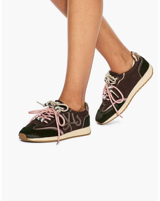 KG by Kurt Geiger Brown Lala Real Suede Trainers
