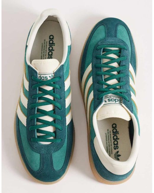 Adidas Originals Green Handball Spezial Trainers for men