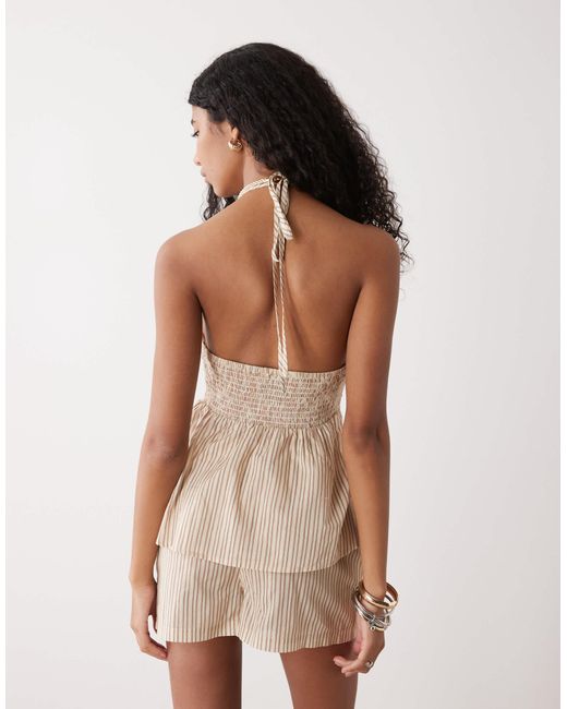 Mini-short d'ensemble Collusion en coloris White