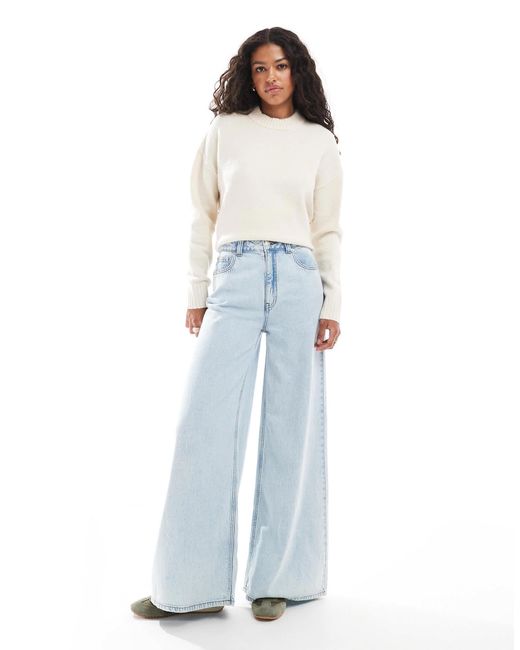Threadbare White – oversize-pullover