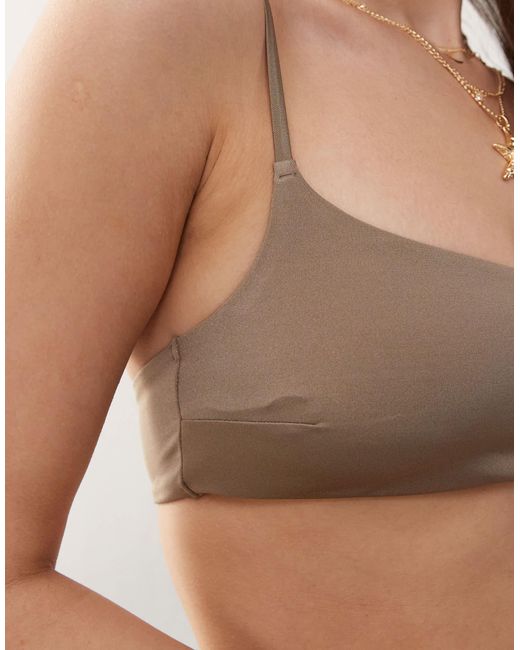 Weekday Brown Bandeau Bikini Top 2-pack