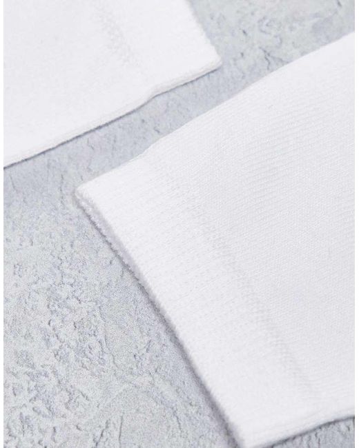 ASOS White 5 Pack Ankle Socks