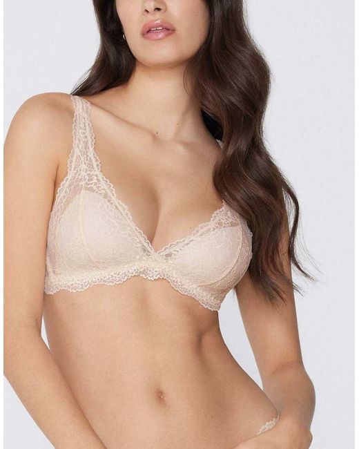 Tezenis Natural Havana Lace Triangle Bra