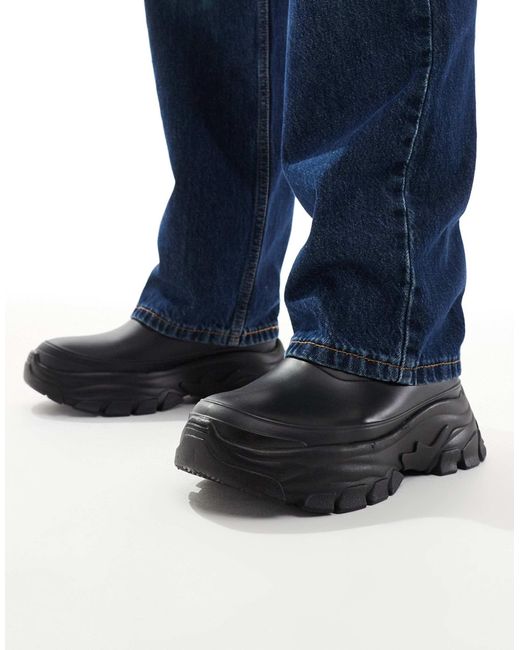 Bottines chelsea en caoutchouc avec semelle chunky ASOS pour homme en coloris Blue