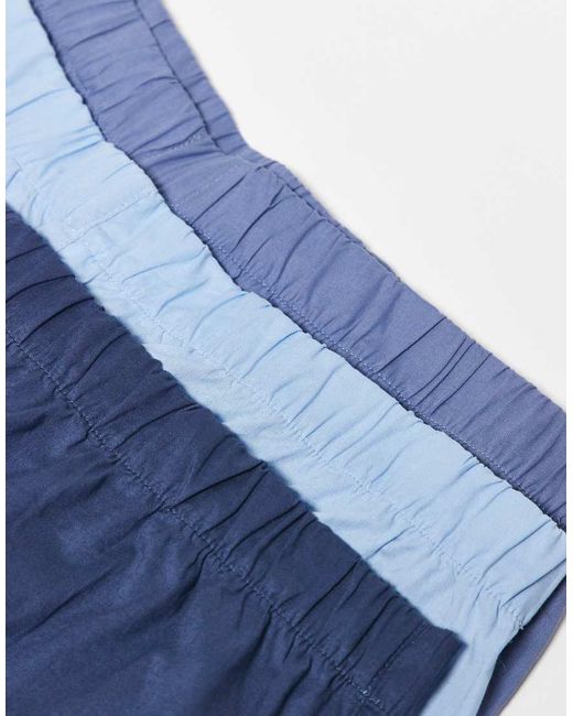 Jack & Jones Blue 3 Pack Woven Boxers for men