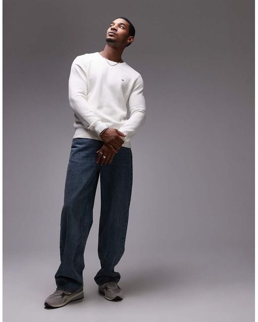 Tommy Hilfiger Gray Essential Crew Neck Jumper for men