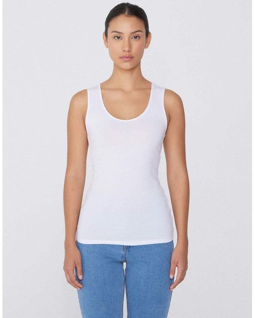 Tezenis White Camisole With Wide Straps