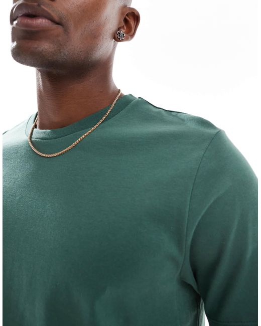 ASOS Green Essentials 2 Pack Crew Neck T-shirts for men