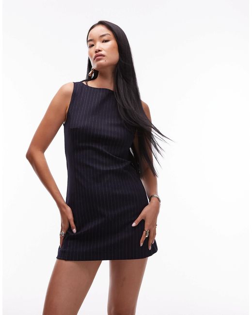 Mango Black Tailored Sleeveless Mini Shift Dress