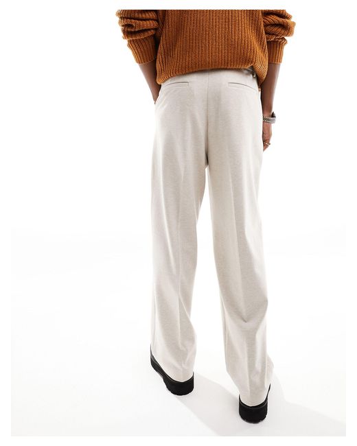 Pantalon ample élégant en tissu texturé - taupe ASOS pour homme en coloris Natural