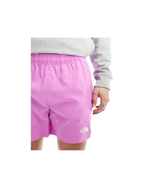 The North Face Pink 24/7 5"" Shorts for men