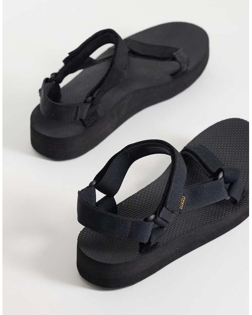Teva Black Midform Universal Sandals