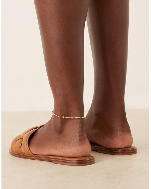 ALDO Brown Elenaa Padded Flat Sandals
