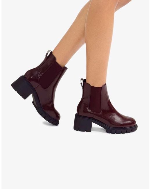 Carvela Kurt Geiger Purple Ignite Chelsea Boots