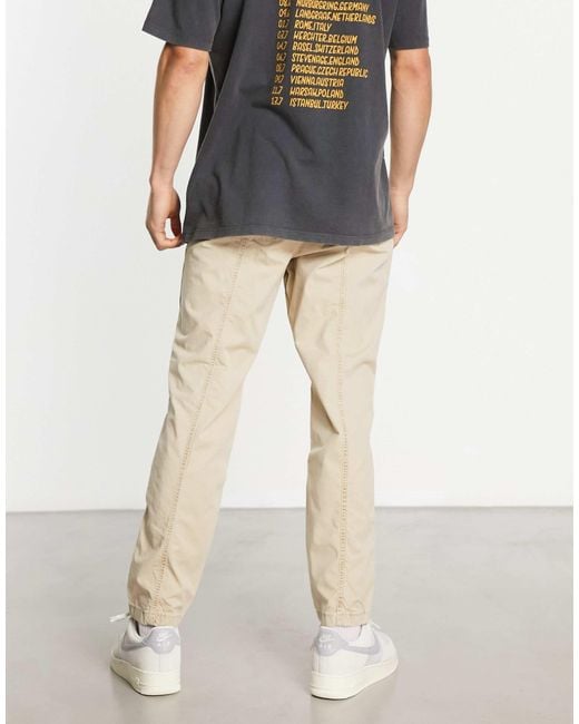 Jack & Jones Natural Intelligence Tapered Carrot Fit Worker Trouser for men