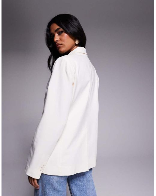ASOS Blue Double Breasted Blazer