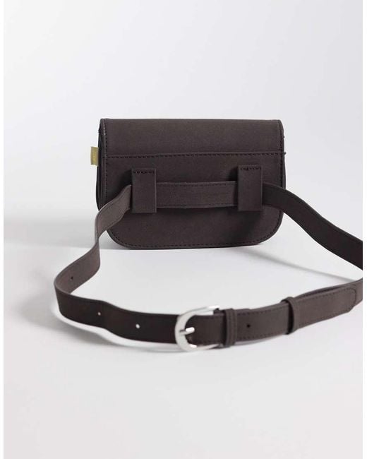 JJXX White Faux Suede Belt Bag