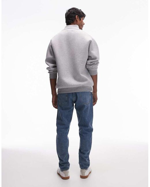 SELECTED Blue Slim Tapered Fit Jeans for men