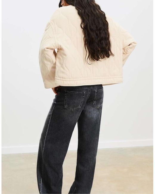 Stradivarius Natural Puffer Jacket