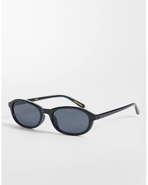 Mango Blue Oval Sunglasses