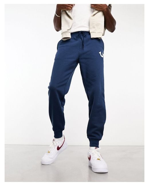 True Religion Blue Slim Sweatpants for men