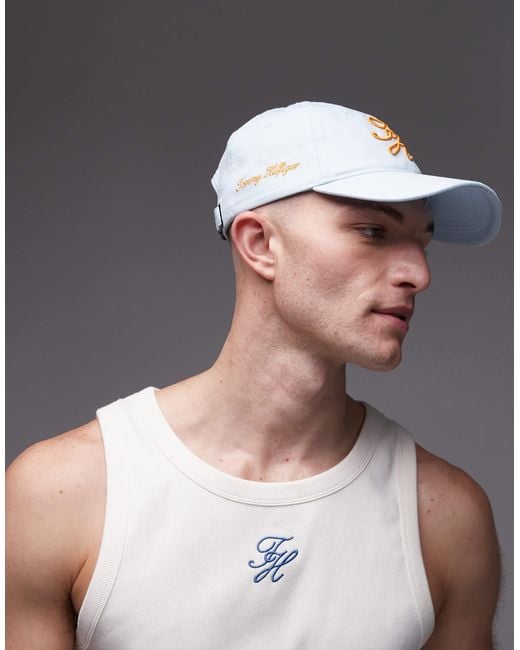 Tommy Hilfiger Blue Script Logo Cap for men